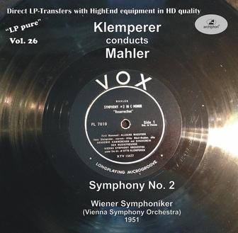 LP Pure, Vol. 26: Klemperer Conducts Mahler (Recorded 1951)