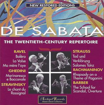 Victor de Sabata the 20th Century Repertoire