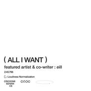 All I Want - Instrumental