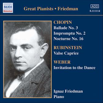 Friedman, Ignaz: Complete Recordings, Vol. 5: English Columbia Recordings (1933-1936)