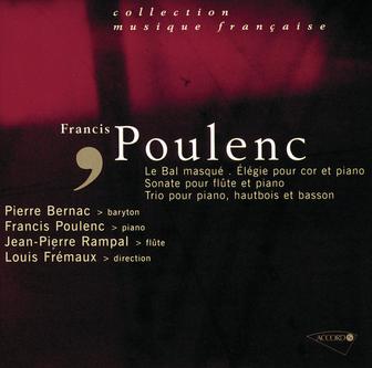 Poulenc-Un bal masqué-Sonate pour flute-Elegie pour cor-Trio pour piano hautbois et basson