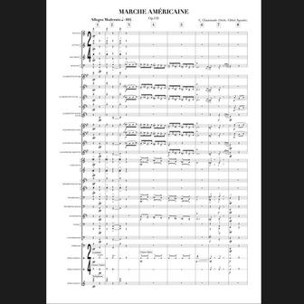 Marche Américaine, Op. 131 (for Concert Band)