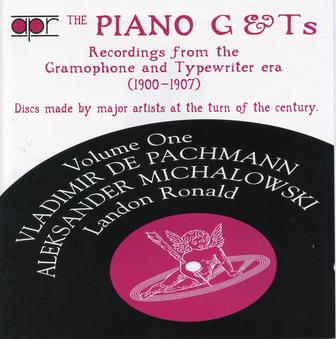 The Piano G & Ts, Vol. 1: Recordings from the Gramophone & Typewriter Era (Recorded 1900-1907)