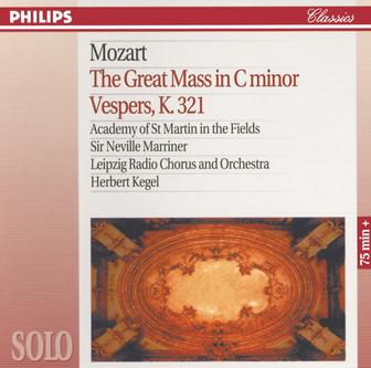 Mozart: The Great Mass in C Minor; Vesper K.321