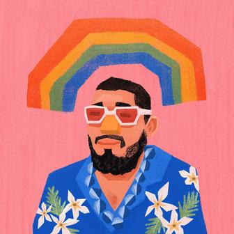 Birthday in Rainbow