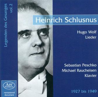 Legenden Des Gesanges, Vol. 2: Heinrich Schlusnus (1927-1949)