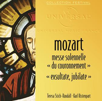 Messe solennelle "Du couronnement", Exsultate jubilate & Vêpres solennelles d'un confesseur