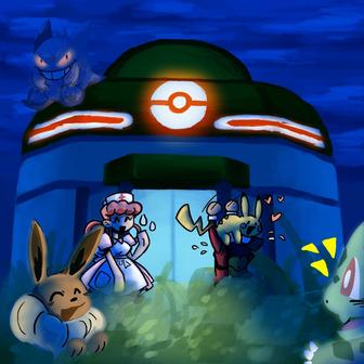 Pokemon Center Night